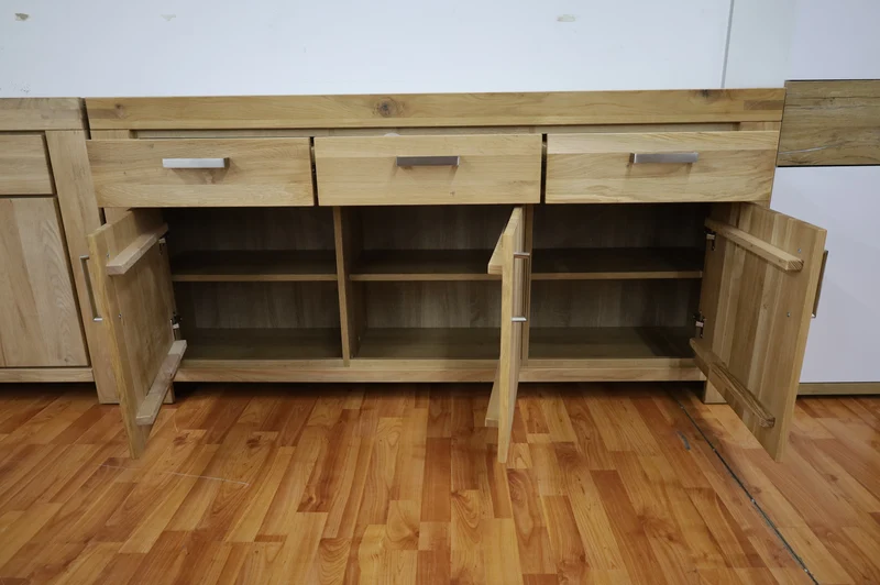 Kommode + Front Massivholz + großer Stauraum