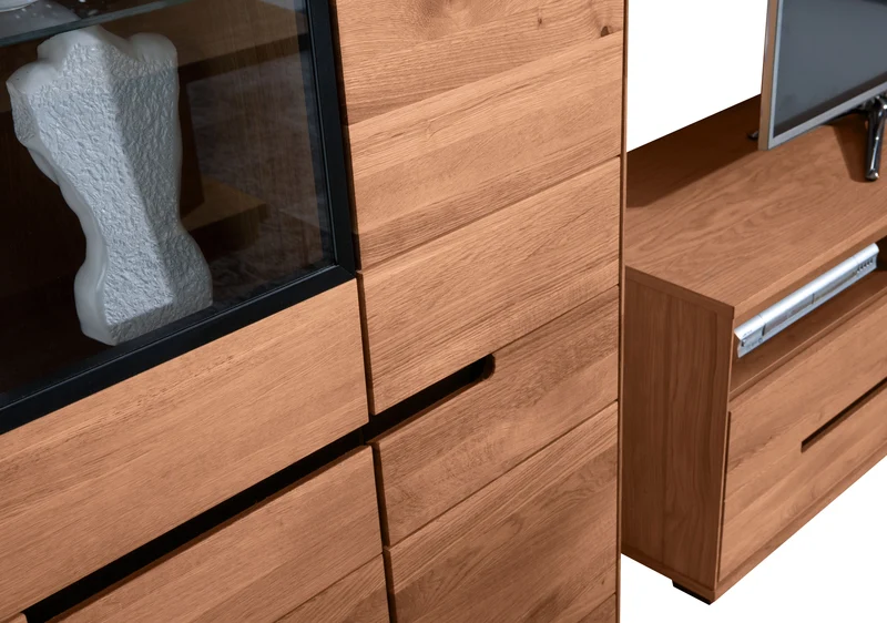 TV-Kommode Unterschrank -> Soft-close -> Front Massivholz