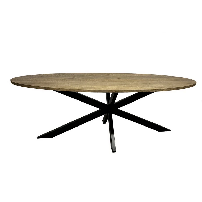 Esstisch Mango massiv / Metallgestell - Surami