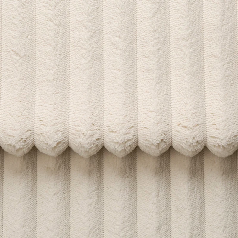 Ecksofa mit Schlaffunktion Breitcord beige - Bakels