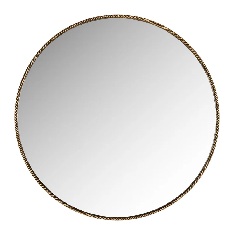 Spiegel Lavinia gold Ø70 cm – runder Wandspiegel mit Metallrahmen