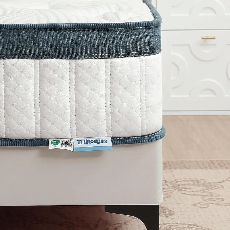 Taschenfederkernmatratze, H3 mittelfest, 7-Zonen orthopädische Matratze mit Memory-Schaum & Tencel-Bezug, Oeko-TEX zertifiziert