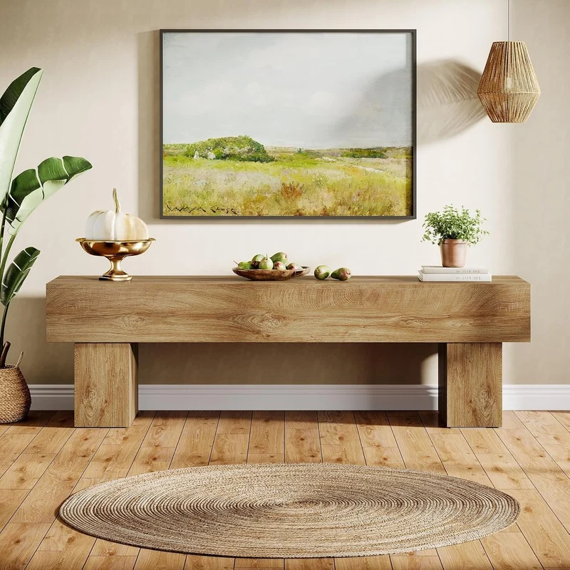 TV-Schrank 160 cm, niedriger Fernsehschrank für Wohnzimmer, passend für 140–165 cm TVs