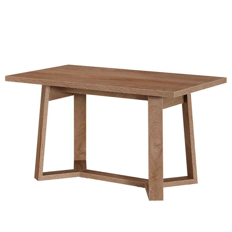 Moderner Esstisch 120 cm für 4–6 Personen, MDF mit Massivholzoptik, rechteckiger Küchentisch