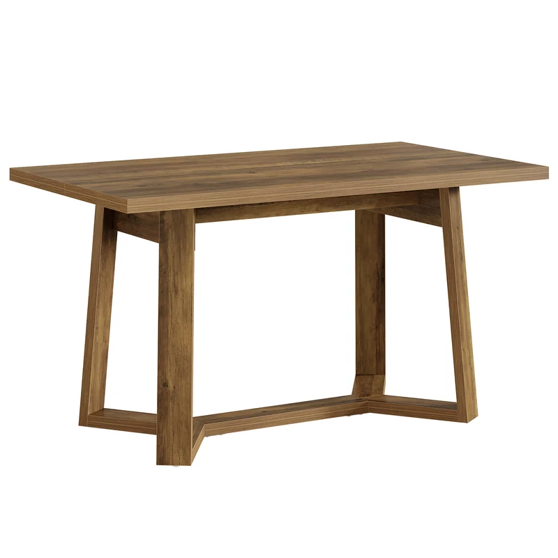 Moderner Esstisch 120 cm für 4–6 Personen, MDF mit Massivholzoptik, rechteckiger Küchentisch