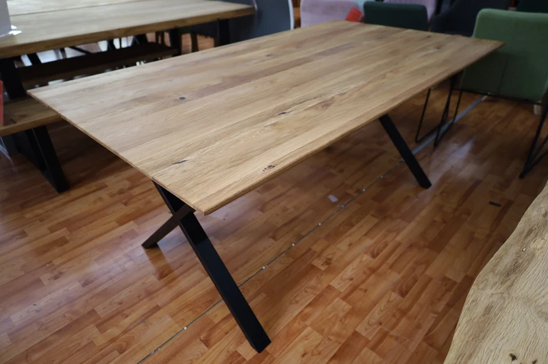 Esstisch Tisch+ Massivholz Eiche+ Schweizer Kante 220x100cm