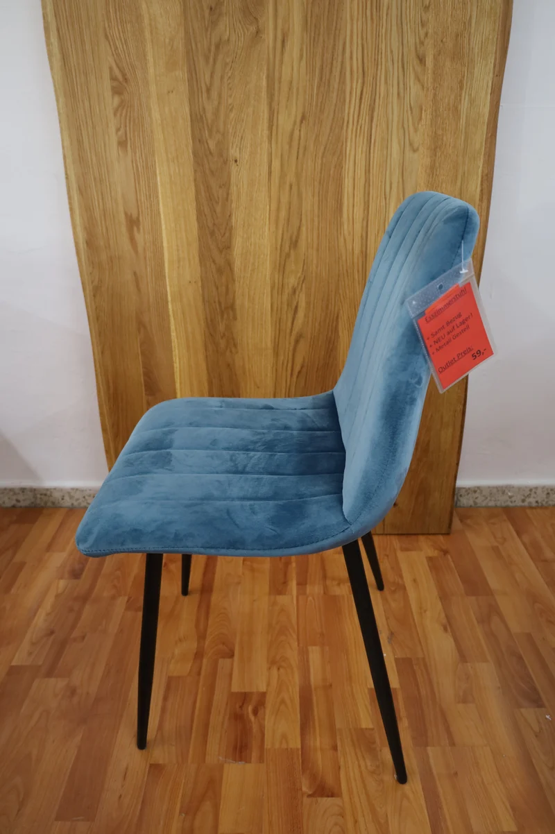 Stuhl Stühle Esszimmerstuhl + Samt Stoff + NEU in 3 Farben da!!!