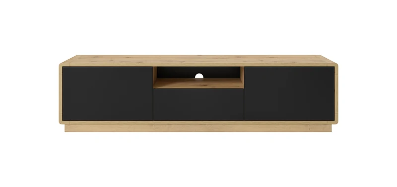 Tv-Unterschrank Kommode Vitrine + Holz Optik + Soft Close