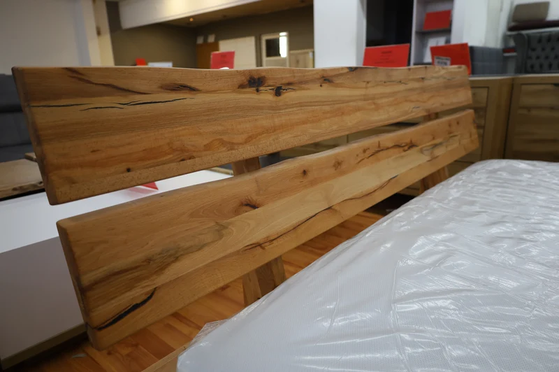 Rahmenbett Bett Boxspringbett + Massivholz Wildbuche