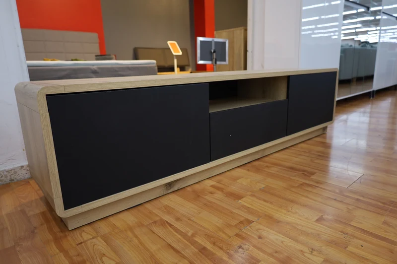 Tv-Unterschrank Kommode Vitrine + Holz Optik + Soft Close