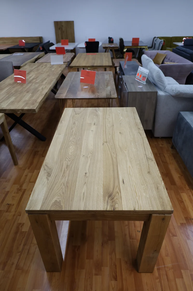 Esstisch Tisch + Massivholz Eiche + Ausziehbar