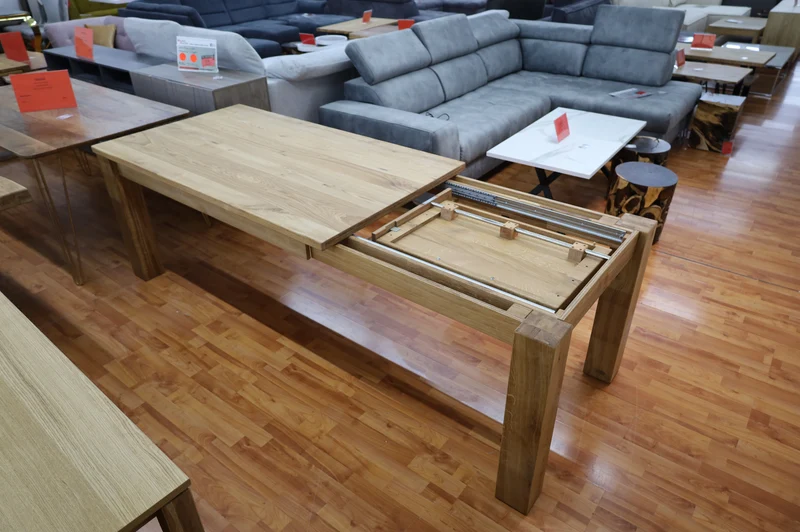 Esstisch Tisch + Massivholz Eiche + Ausziehbar