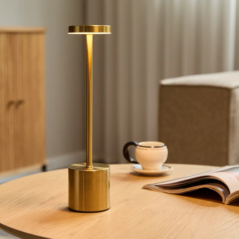 Elvis Tischlampe LED Gold