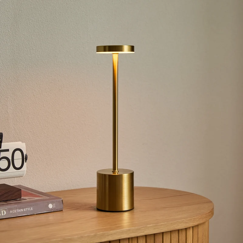 Elvis Tischlampe LED Gold