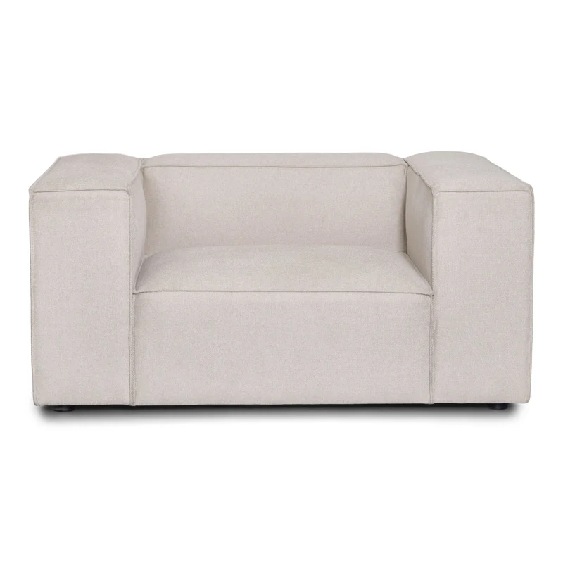 Hailey Sessel in Beige L: 136 × T: 100 × H: 64 cm