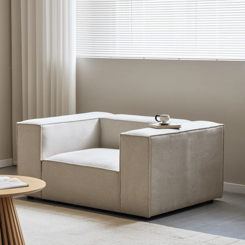 Hailey Sessel in Beige L: 136 × T: 100 × H: 64 cm