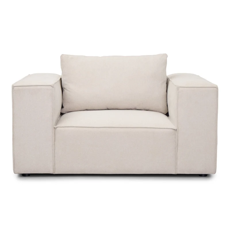 Hailey Sessel in Beige L: 136 × T: 100 × H: 64 cm