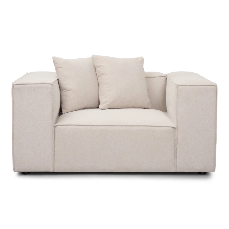 Hailey Sessel in Beige L: 136 × T: 100 × H: 64 cm