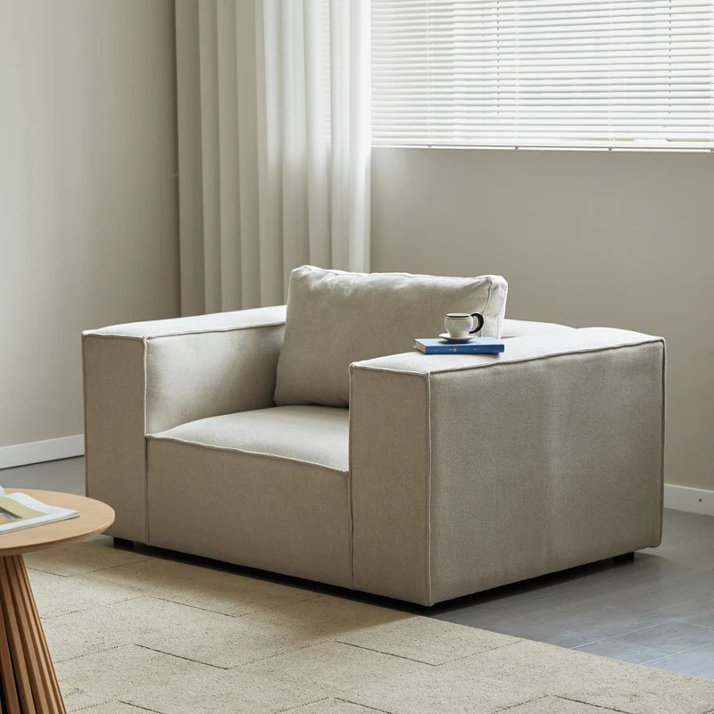 Hailey Sessel in Beige L: 136 × T: 100 × H: 64 cm