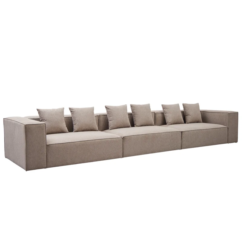 Hailey – Modulsofa in Sand mit 3 Modulen L: 415 x T: 100 x H: 65 cm