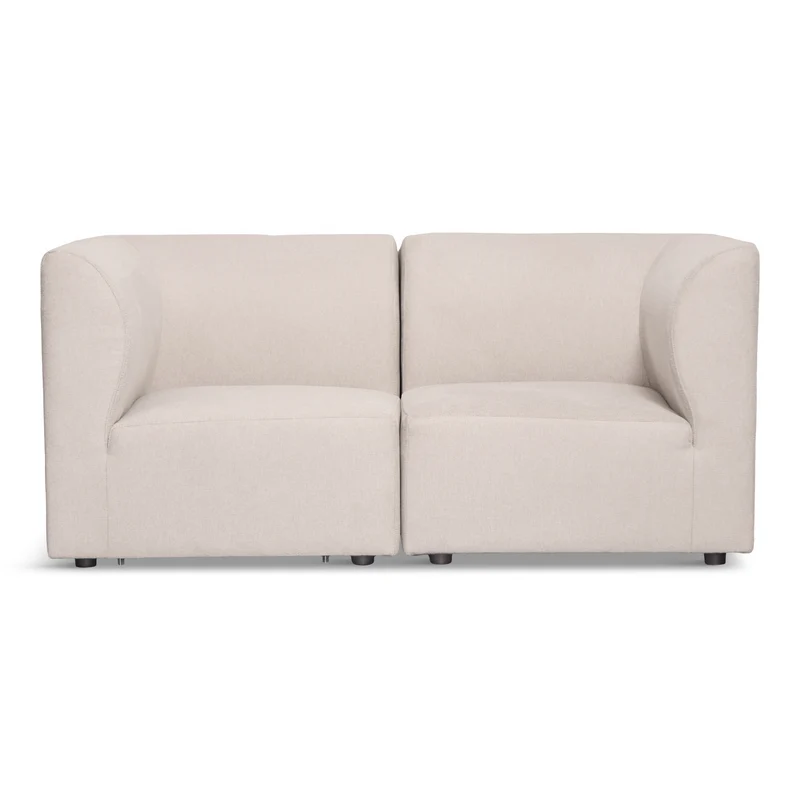 Emilia Modulsofa in Beige, 2 Module L: 158 x T: 79 x H: 72 cm