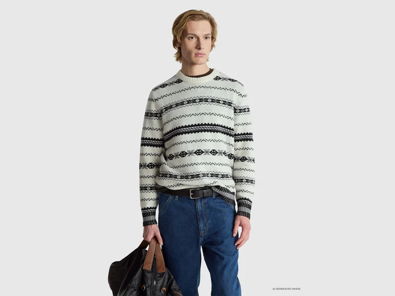 Jacquard-Pullover