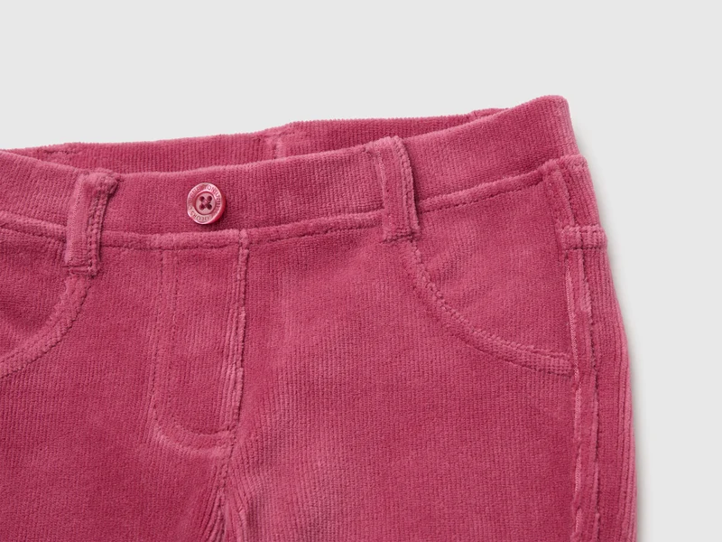 Gerippte Chenille-Hose