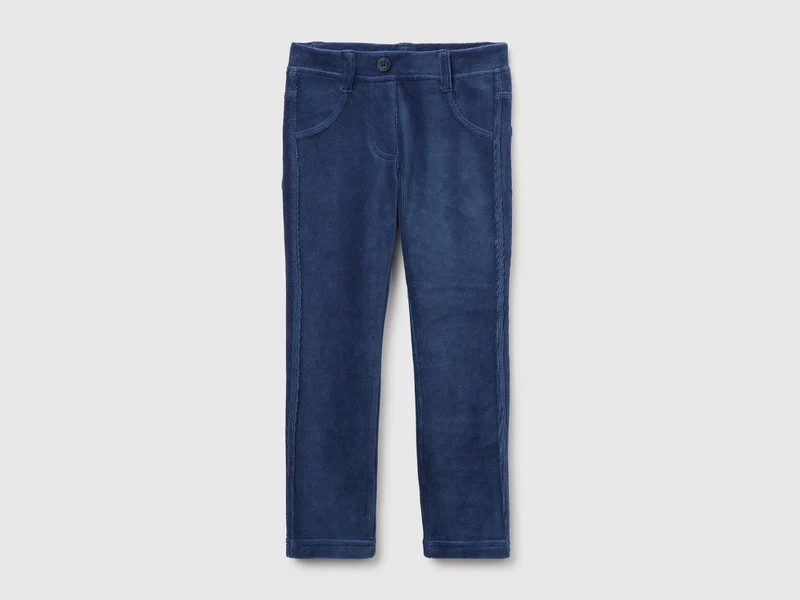 Gerippte Chenille-Hose