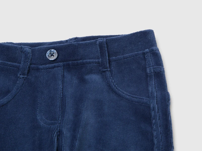 Gerippte Chenille-Hose