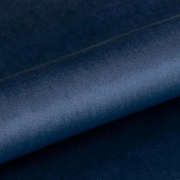 Vega - Dark Blue Velvet - Stoffmuster