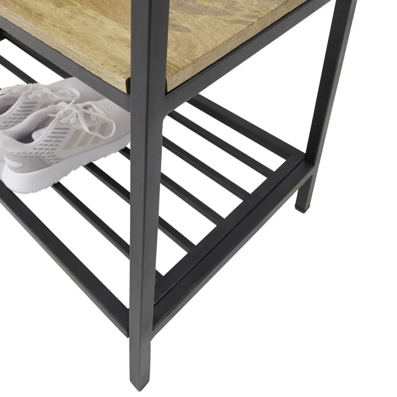 Garderobe Mangoholz / Metall - Layou
