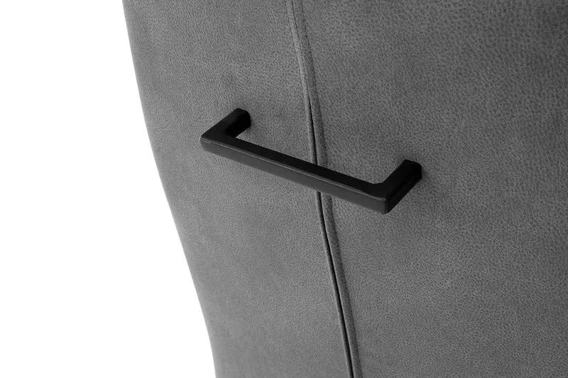 Freischwinger 2er-Set Mircofaser / Metallgestell schwarz - Azul