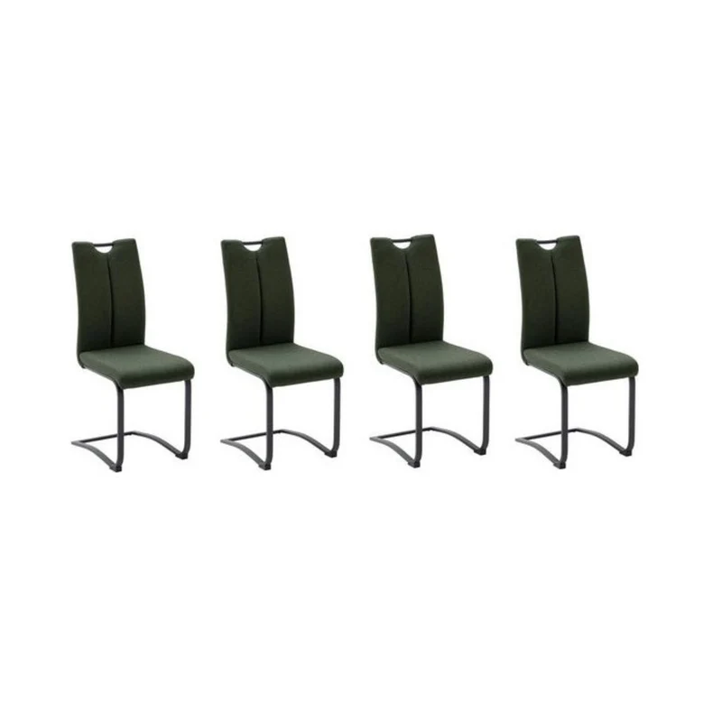 Freischwinger 4er-Set Oliv - Sambia