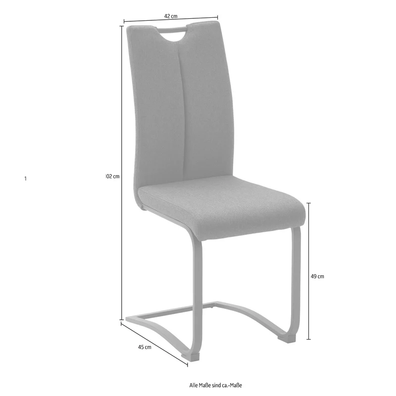 Freischwinger 4er-Set Oliv - Sambia