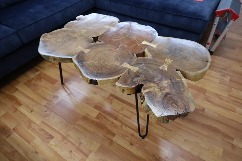 Couchtisch + Massivholz + VOLL MASSIV 4,5cm
