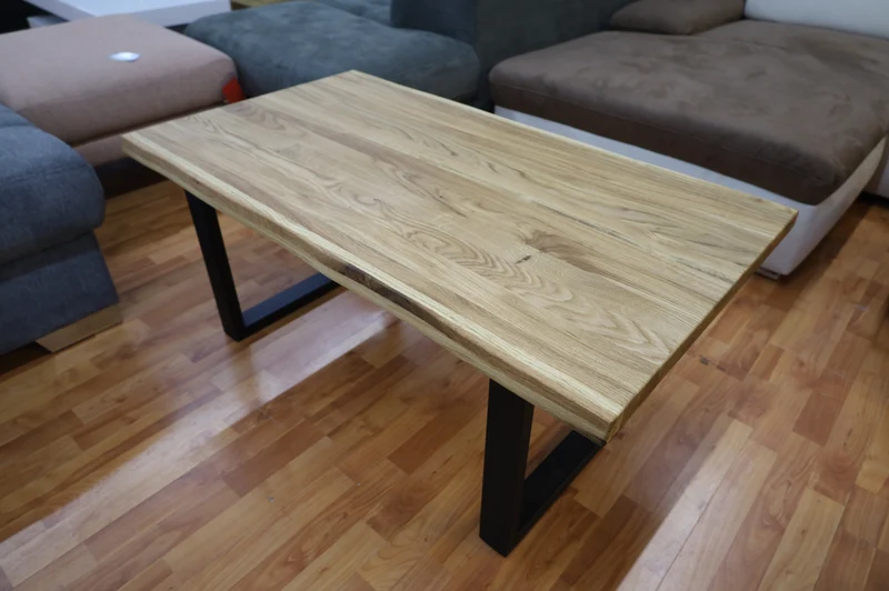 Couchtisch Tisch + Massivholz Eiche + Ablage + Neu auf Lager