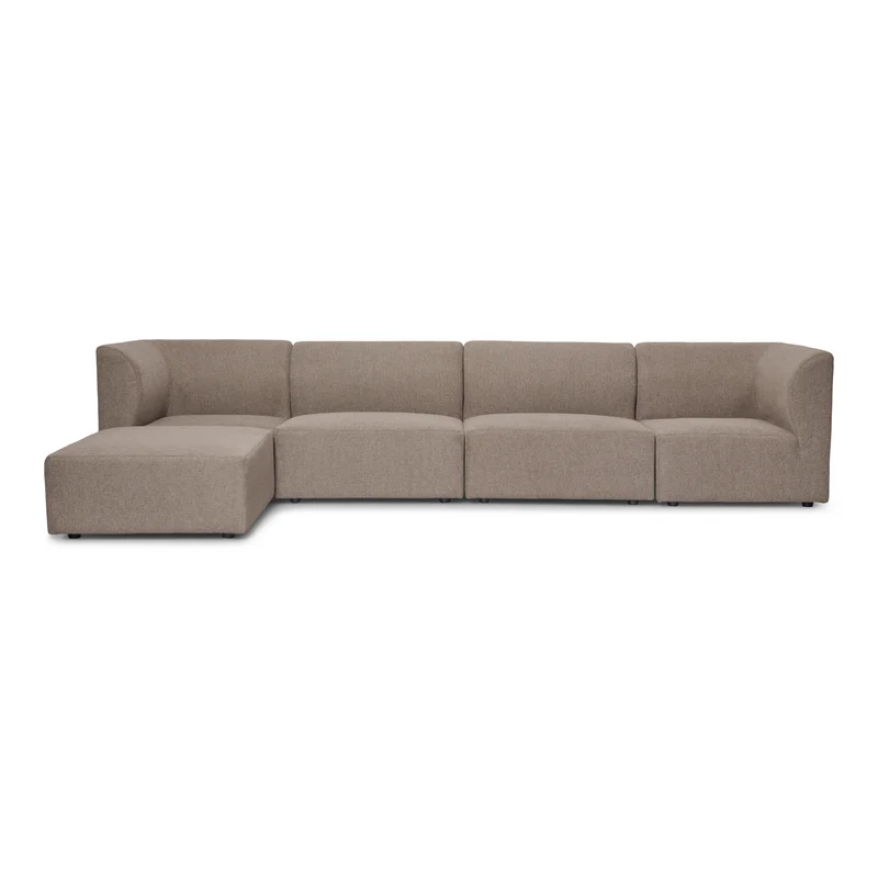 Emilia Modulsofa in Sand, 4 Module mit rechter und linker Chaiselongue L: 328 x T: 158 x H: 72 cm