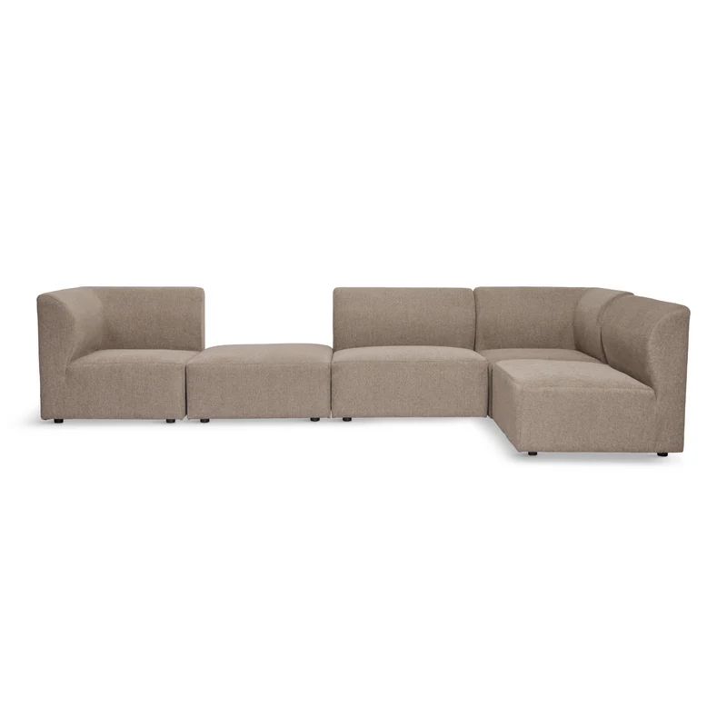 Emilia Modulsofa in Sand, 4 Module mit rechter und linker Chaiselongue L: 328 x T: 158 x H: 72 cm