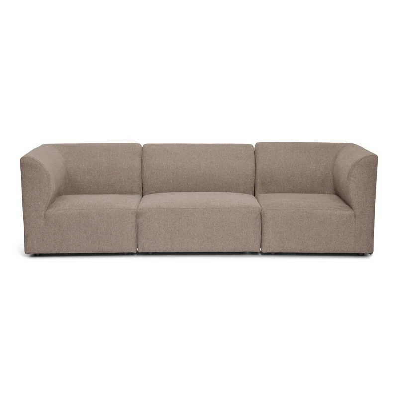Emilia Modulsofa in Sand, 3 Module L: 243 x T: 79 x H: 72 cm