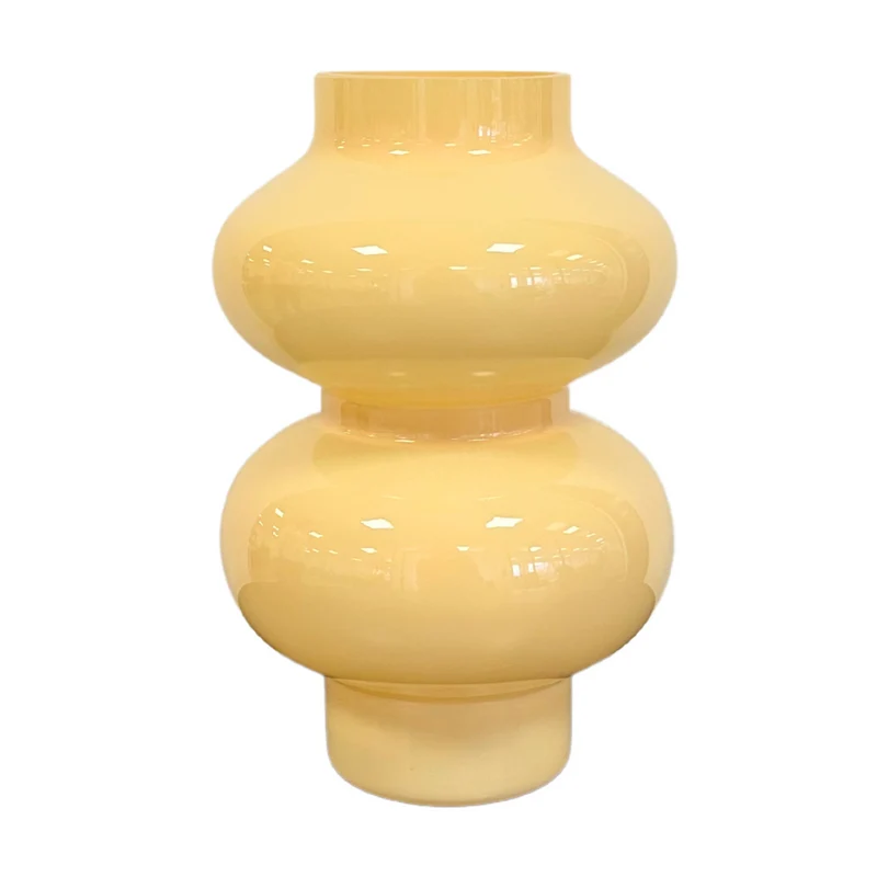 Gaia Glasvase gelb 21 cm