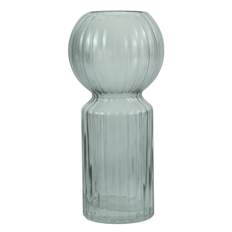 Hera Glasvase grau 23 cm