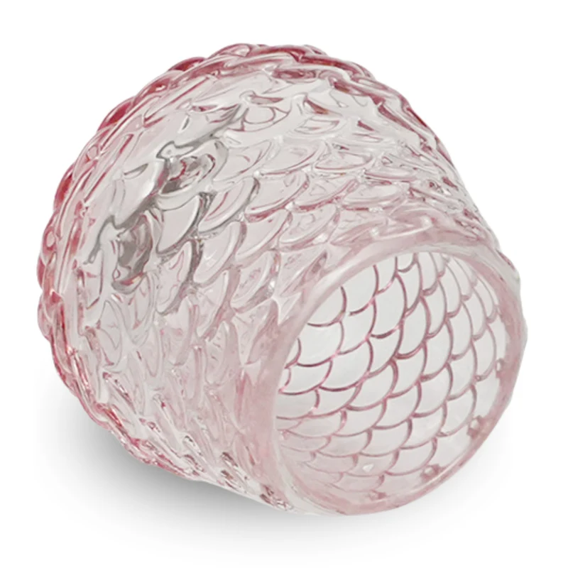 Naja Glas-Teelichthalter rosa 7 cm