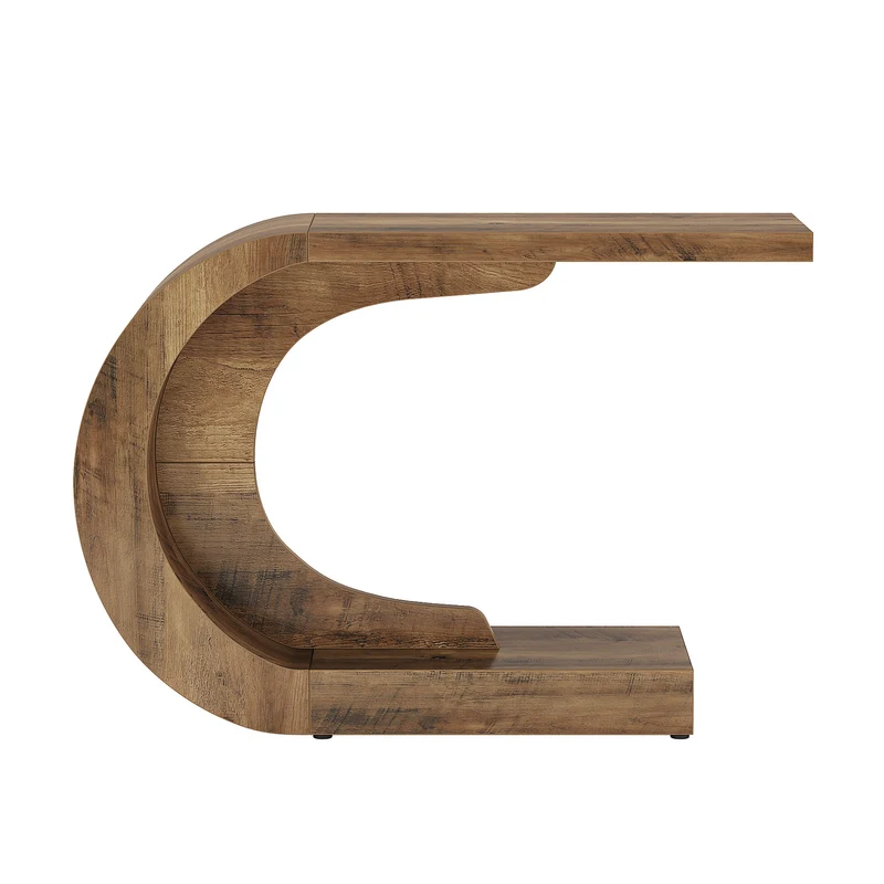 110 cm C-förmiger Mid-Century Modern-Konsolentisch für den Eingangsbereich