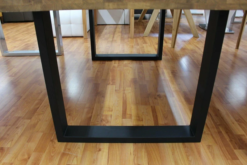 Esstisch + Massivholz Eiche 160cm bis 300cm + Baumkante + NEU auf LAGER