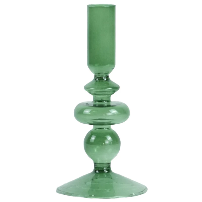 Gracie Glas-Kerzenhalter grün 18 cm