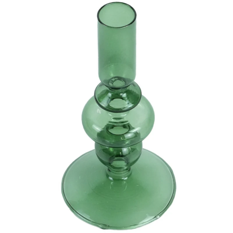 Gracie Glas-Kerzenhalter grün 18 cm