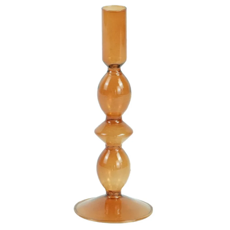 Cora Glas-Kerzenhalter amber 20 cm