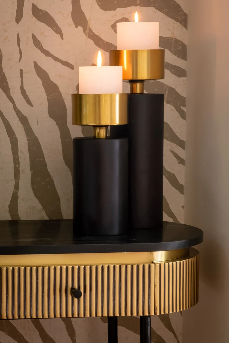Sideboard Ironville Gold mit Marmorplatte – Eisen & Messing