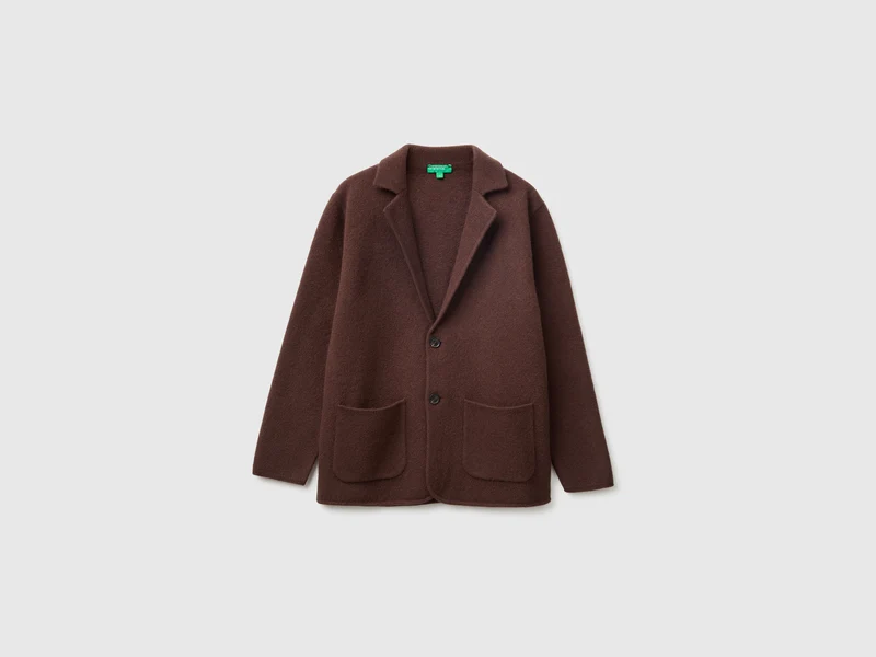 Blazer aus 100% gekochter Wolle