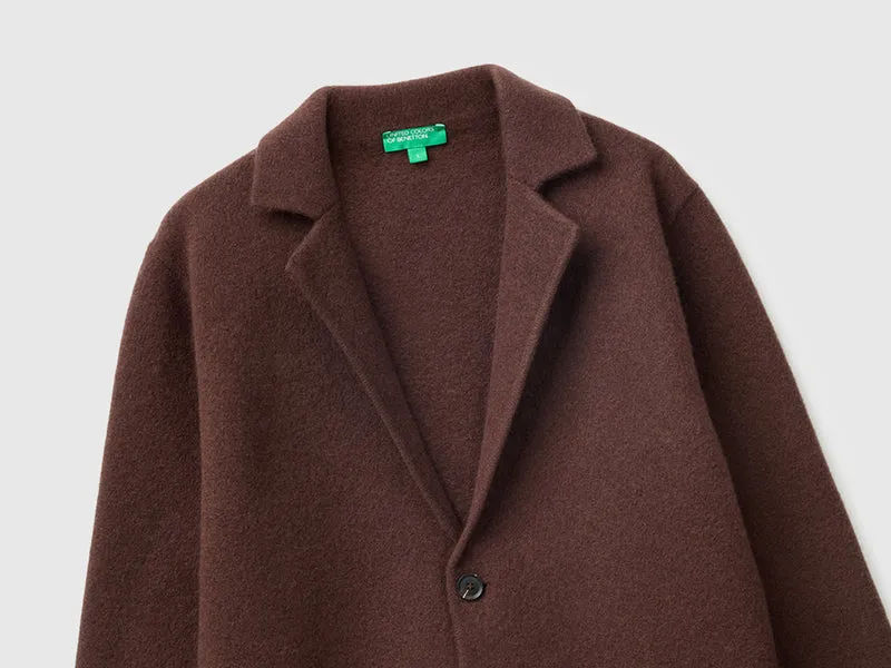 Blazer aus 100% gekochter Wolle